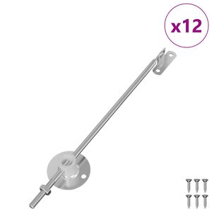 vidaXL &Mu;&epsilon;&nu;&tau;&epsilon;&sigma;έ&sigmaf; &sigma;&tau;ή&rho;&iota;&xi;&eta;&sigmaf; &kappa;&alpha;&pi;&alpha;&kappa;&iota;&omicron;ύ 12 pcs &Alpha;&sigma;&eta;&mu;ί 194 x 36 x 18 mm &Sigma;ί&delta;&epsilon;&rho;&omicron;