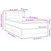 vidaXL Box Spring &kappa;&rho;&epsilon;&beta;ά&tau;&iota; &mu;&epsilon; &sigma;&tau;&rho;ώ&mu;&alpha; &rho;&omicron;&zeta; 90x210 &epsilon;&kappa;. &Beta;&epsilon;&lambda;&omicron;ύ&delta;&iota;&nu;&omicron;