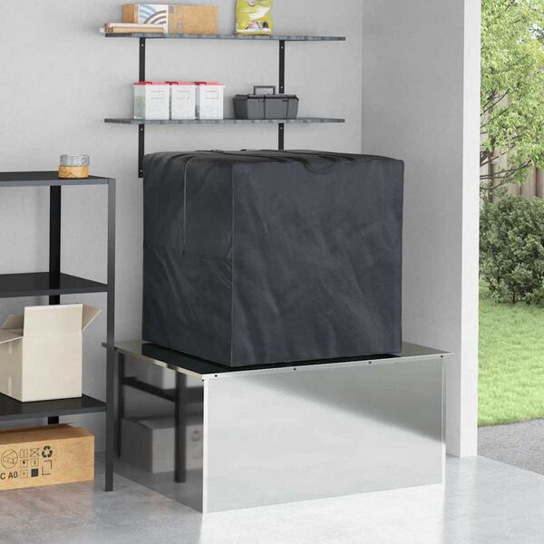 vidaXL Τσάντα Αποθήκευσης Υπαίθρου Μαύρο 80 x 80 x 60 εκ. Ύφασμα 600D