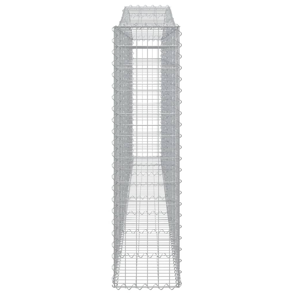 vidaXL Συρματοκιβώτια Τοξωτά 20 τεμ. 400x30x120/140 εκ. Γαλβαν. Ατσάλι