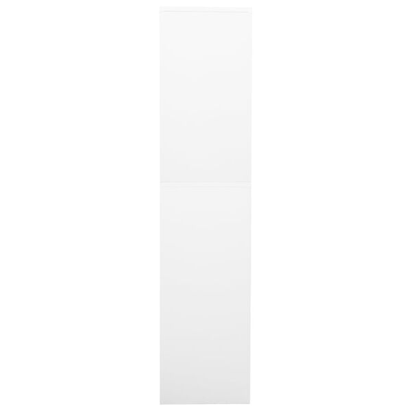 vidaXL Ντουλάπα Γραφείου Λευκή 90 x 40 x 180 εκ. Ατσάλινη