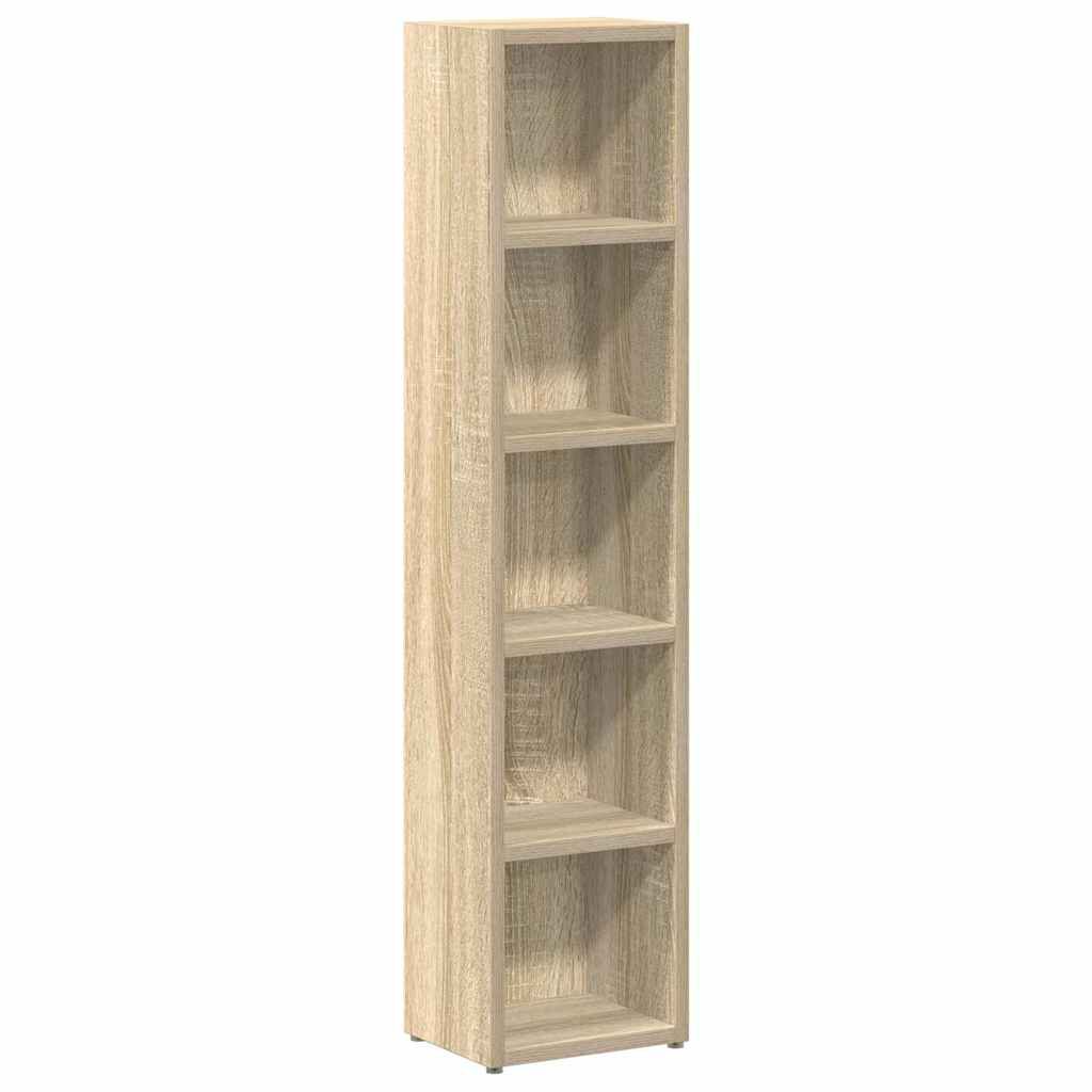 vidaXL Έπιπλα για CD 2 τεμ. Sonoma Δρυς 21x16x93,5 εκ. από Μοριοσανίδα