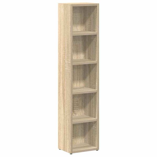 vidaXL Έπιπλα για CD 2 τεμ. Sonoma Δρυς 21x16x93,5 εκ. από Μοριοσανίδα