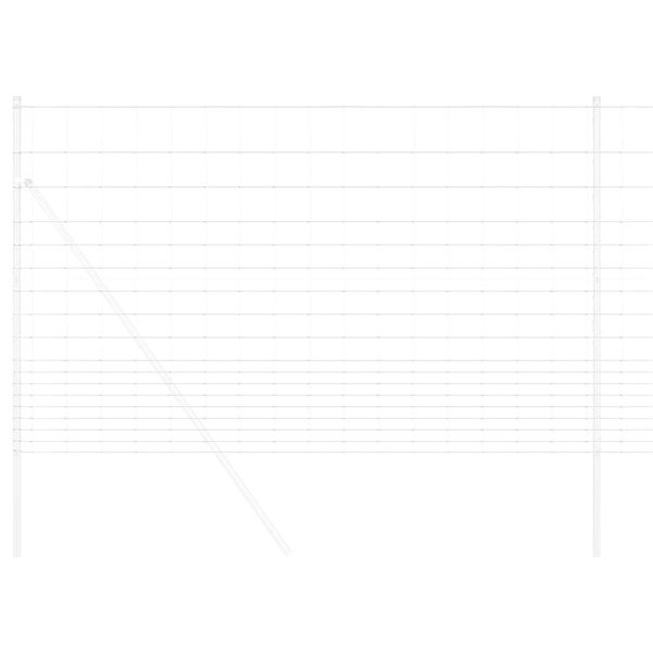 vidaXL Περίφραξη αγρού Ασημί 25 x 1.5 m Γαλβανισμένος χάλυβας