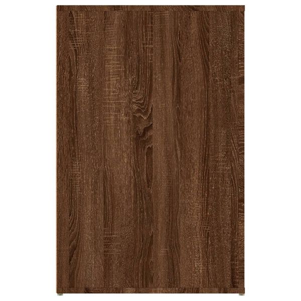 vidaXL Γραφείο Καφέ Δρυς 100x49x75 εκ. από Επεξεργασμένο Ξύλο