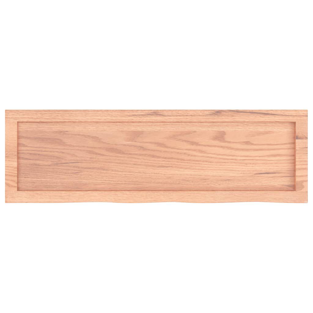 vidaXL Πάγκος Μπάνιου Αν. Καφέ 100x30x(2-6) εκ. Επεξεργ. Μασίφ Ξύλο
