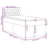 vidaXL &Kappa;&rho;&epsilon;&beta;ά&tau;&iota; Boxspring &mu;&epsilon; &Sigma;&tau;&rho;ώ&mu;&alpha; &Kappa;&rho;&epsilon;&mu; 80 x 200 &epsilon;&kappa;. &Upsilon;&phi;&alpha;&sigma;&mu;ά&tau;&iota;&nu;&omicron;