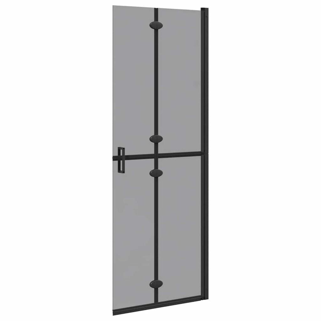 vidaXL Τοίχος ντους Walk-in Άλλο Μαύρο και σκούρο διαφανές 70 x 190 cm