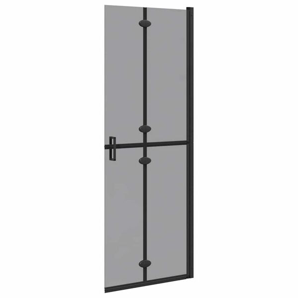 vidaXL Τοίχος ντους Walk-in Άλλο Μαύρο και σκούρο διαφανές 70 x 190 cm
