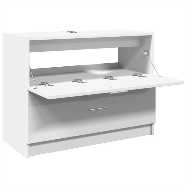 vidaXL Ντουλάπι Νιπτήρα Λευκό 59x37x59 εκ. Επεξεργασμένο Ξύλο
