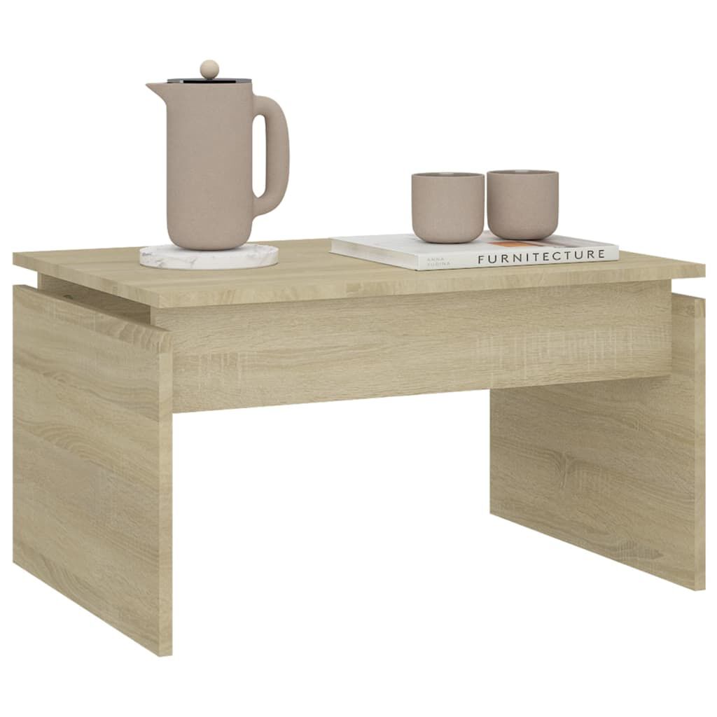 vidaXL Τραπεζάκι Σαλονιού Sonoma Δρυς 68 x 50 x 38 εκ. από Επεξ. Ξύλο