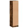 vidaXL Ντουλάπι Καπνιστή Δρυς 35x37x142 εκ. με Γυάλινη Πόρτα
