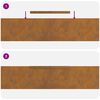 vidaXL &Pi;&epsilon;&rho;ί&gamma;&rho;&alpha;&mu;&mu;&alpha; &gamma;&kappa;&alpha;&zeta;ό&nu; 4 pcs &Sigma;&kappa; rusty 450 x 0.05 x 15 &epsilon;&kappa;