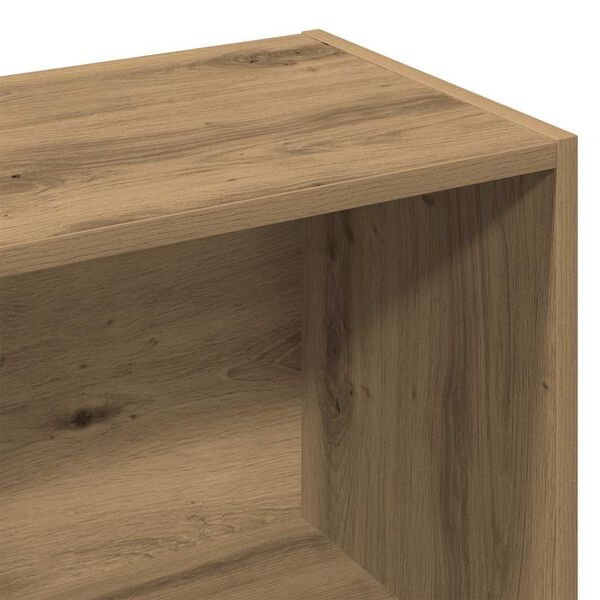 vidaXL Βιβλιοθήκη Τεχνίτης Δρυς 60,5x30x90 εκ. Επεξεργασμένο Ξύλο
