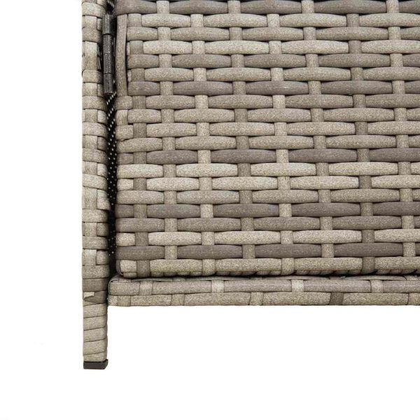 vidaXL Ντουλάπι Αποθήκευσης Κήπου Γκρι 83x45x76 εκ. από Συνθ. Ρατάν