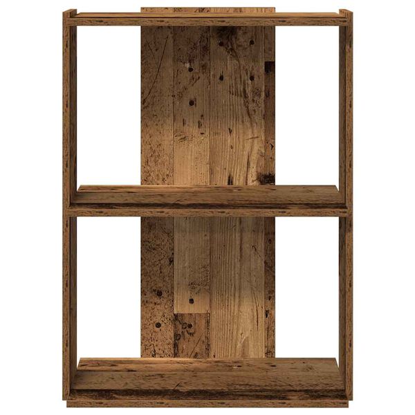 vidaXL Βιβλιοθήκη 3 επιπέδων Παλιό Ξύλο 60x30x80 cm Ξύλινη κατασκευή