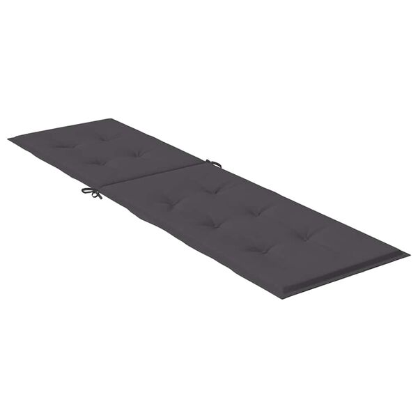 vidaXL Μαξιλάρι Σεζλόνγκ Ανθρακί (75+105) x 50 x 4 εκ. Υφασμάτινη