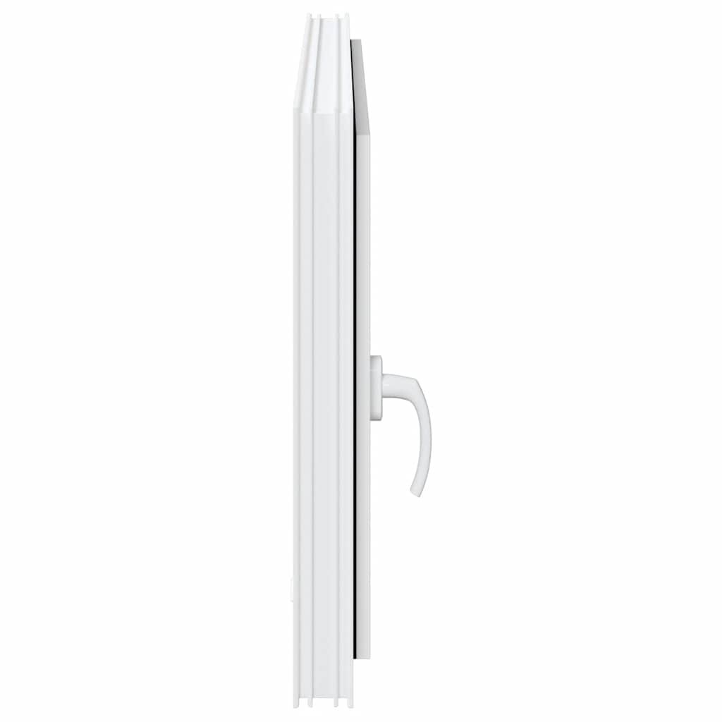 vidaXL Παράθυρο Υπογείου "RISOR" 60x100 εκ. Ανακλινόμενο & Περιστρεφόμενο DIN Δεξιό Λευκό