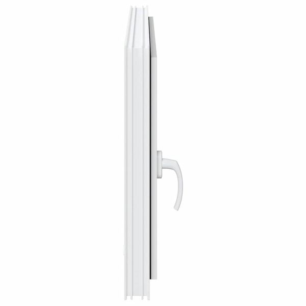 vidaXL Παράθυρο Υπογείου "RISOR" 60x100 εκ. Ανακλινόμενο & Περιστρεφόμενο DIN Δεξιό Λευκό