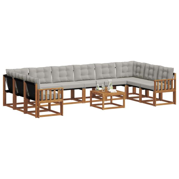 vidaXL &Sigma;&epsilon;&iota;&rho;ά &Kappa;&alpha;&nu;&alpha;&pi;έ &Epsilon;&xi;&omega;&tau;&epsilon;&rho;&iota;&kappa;&omicron;ύ 11 pcs &Phi;&upsilon;&sigma;&iota;&kappa;ό &kappa;&alpha;&iota; &Alpha;&nu;&omicron;&iota;&chi;&tau;ό &Gamma;&kappa;&rho;&iota;