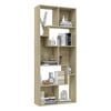 vidaXL Βιβλιοθήκη Χρώμα Sonoma Δρυς 67x24x161 εκ. από Επεξ. Ξύλο