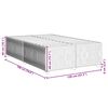 vidaXL Πλαίσιο Κρεβατιού χωρίς στρώμα Μπλε 120x190 εκ. Υφασμάτινο