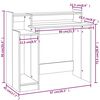 vidaXL Γραφείο με LED Γκρι Sonoma 97x45x90 εκ. Επεξεργ. Ξύλο