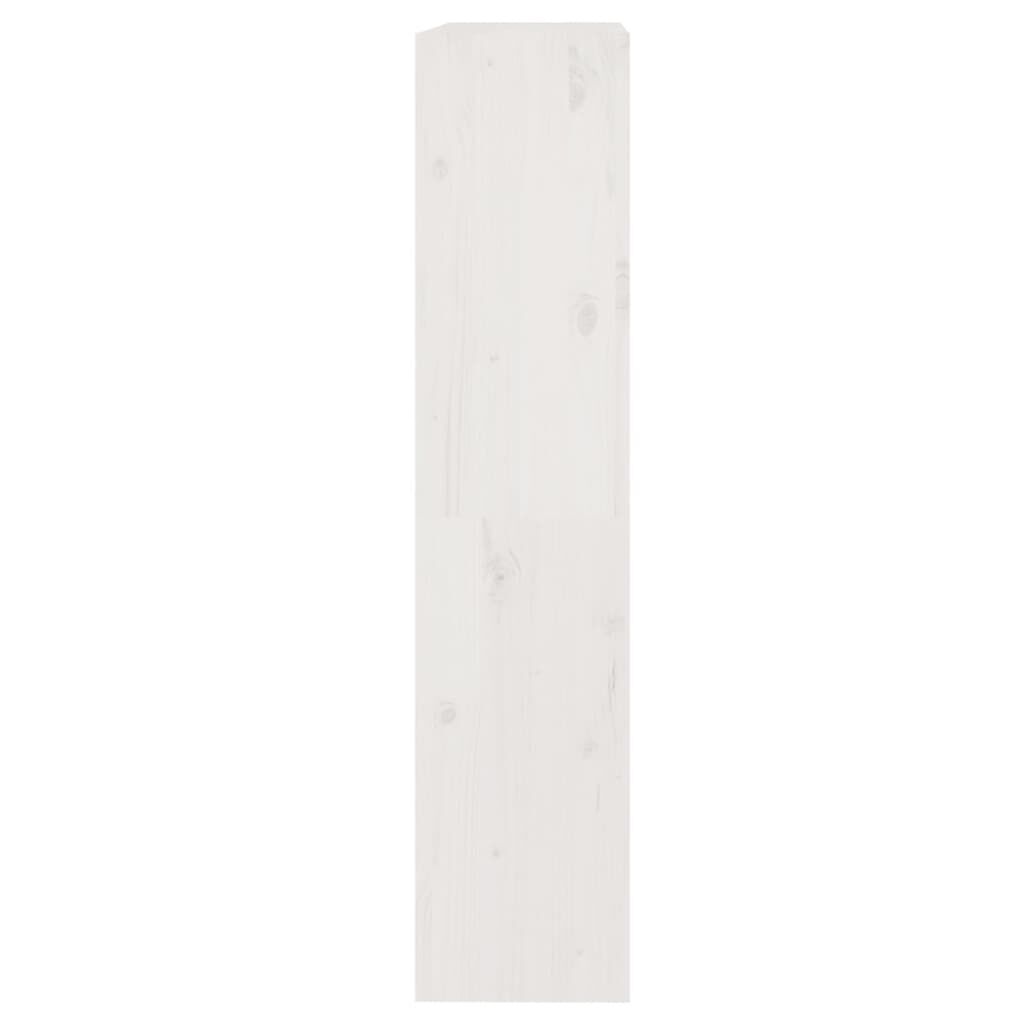 vidaXL Βιβλιοθήκη/Διαχωριστικό Χώρου Λευκή 80x30x135,5 εκ. Μασίφ Πεύκο