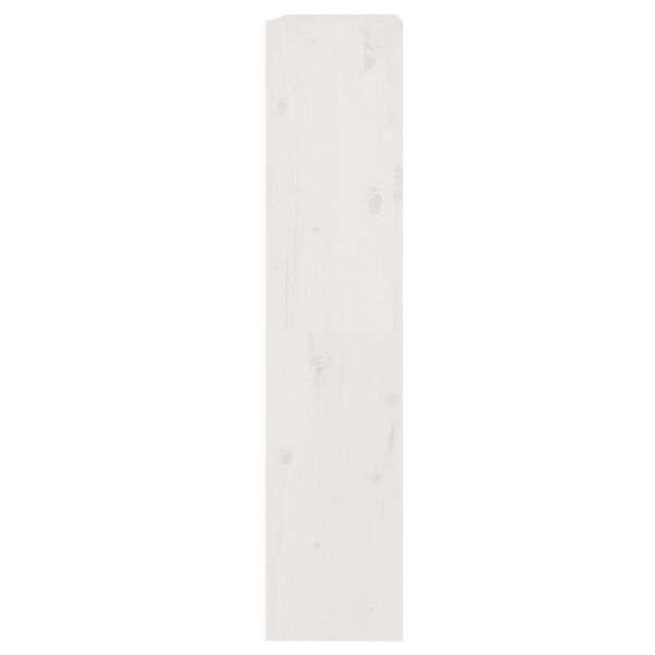 vidaXL Βιβλιοθήκη/Διαχωριστικό Χώρου Λευκή 80x30x135,5 εκ. Μασίφ Πεύκο