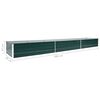 vidaXL Ζαρντινιέρα Υπερυψωμένη Πράσινη 480x80x45 εκ. Γαλβαν. Χάλυβας