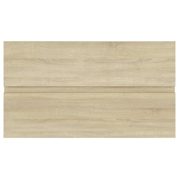 vidaXL Ντουλάπι Νιπτήρα Sonoma Δρυς 80 x 38,5 x 45 εκ. από Επεξ. Ξύλο