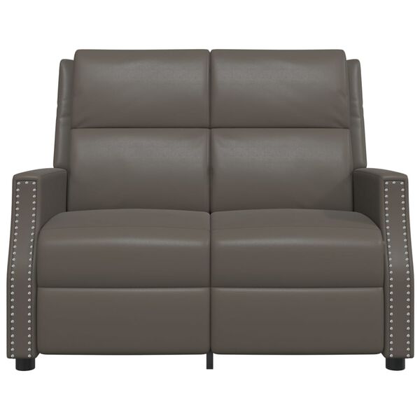 vidaXL Πολυθρόνα Μασάζ Ανακλινόμενη 2 Θέσεων Κρεμ από Συνθετικό Δέρμα