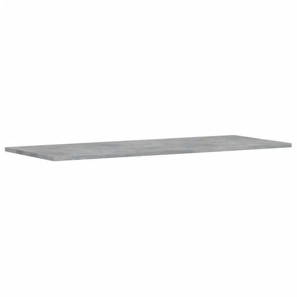 vidaXL Ράφια Βιβλιοθήκης 4 τεμ Γκρι Σκυροδ. 100x40x1,5 εκ. Επεξ. Ξύλο