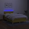 vidaXL &Kappa;&rho;&epsilon;&beta;ά&tau;&iota; Boxspring &mu;&epsilon; &Sigma;&tau;&rho;ώ&mu;&alpha; & LED &Pi;&rho;ά&sigma;&iota;&nu;&omicron; 120x200 &epsilon;&kappa; &Upsilon;&phi;&alpha;&sigma;&mu;ά&tau;&iota;&nu;&omicron;
