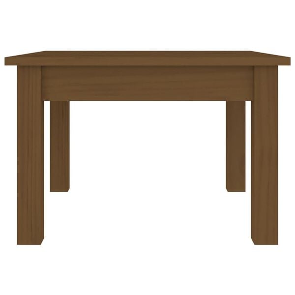 vidaXL Τραπεζάκι Σαλονιού Καφέ Μελί 45x45x30 εκ. Μασίφ Ξύλο Πεύκου