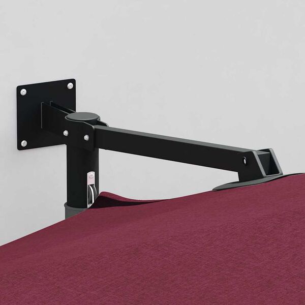 vidaXL Ομπρέλα Κήπου Κόκκινο και Μαύρο 248 x 248 x 148 εκ