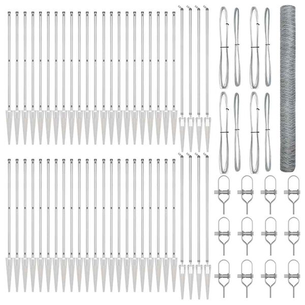 vidaXL &Sigma;&tau;ύ&lambda;&omicron;&sigmaf; &Pi;&epsilon;&rho;&iota;&phi;&rho;ά&xi;&epsilon;&omega;&nu; &Alpha;&sigma;&eta;&mu;ί 100 x 1,6 &mu; (50 &chi;&iota;&lambda;&iota;&omicron;&sigma;&tau;ά &pi;&lambda;έ&gamma;&mu;&alpha;)