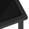 vidaXL Τραπεζαρία Κήπου Μαύρη 180 x 70 x 73 εκ. από Συνθετικό Ρατάν
