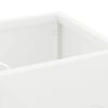 vidaXL Σχέδιο & βάση αποθήκευσης Λευκό 15.5 x 15.5 x 49 εκ Μέταλλο