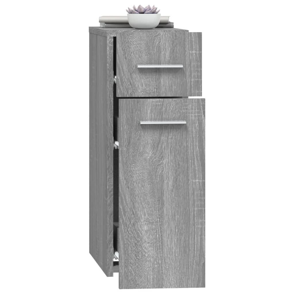 vidaXL Συρταριέρα Γενικής Χρήσης Γκρι Sonoma 20x45,5x60 εκ. Επεξ. Ξύλο