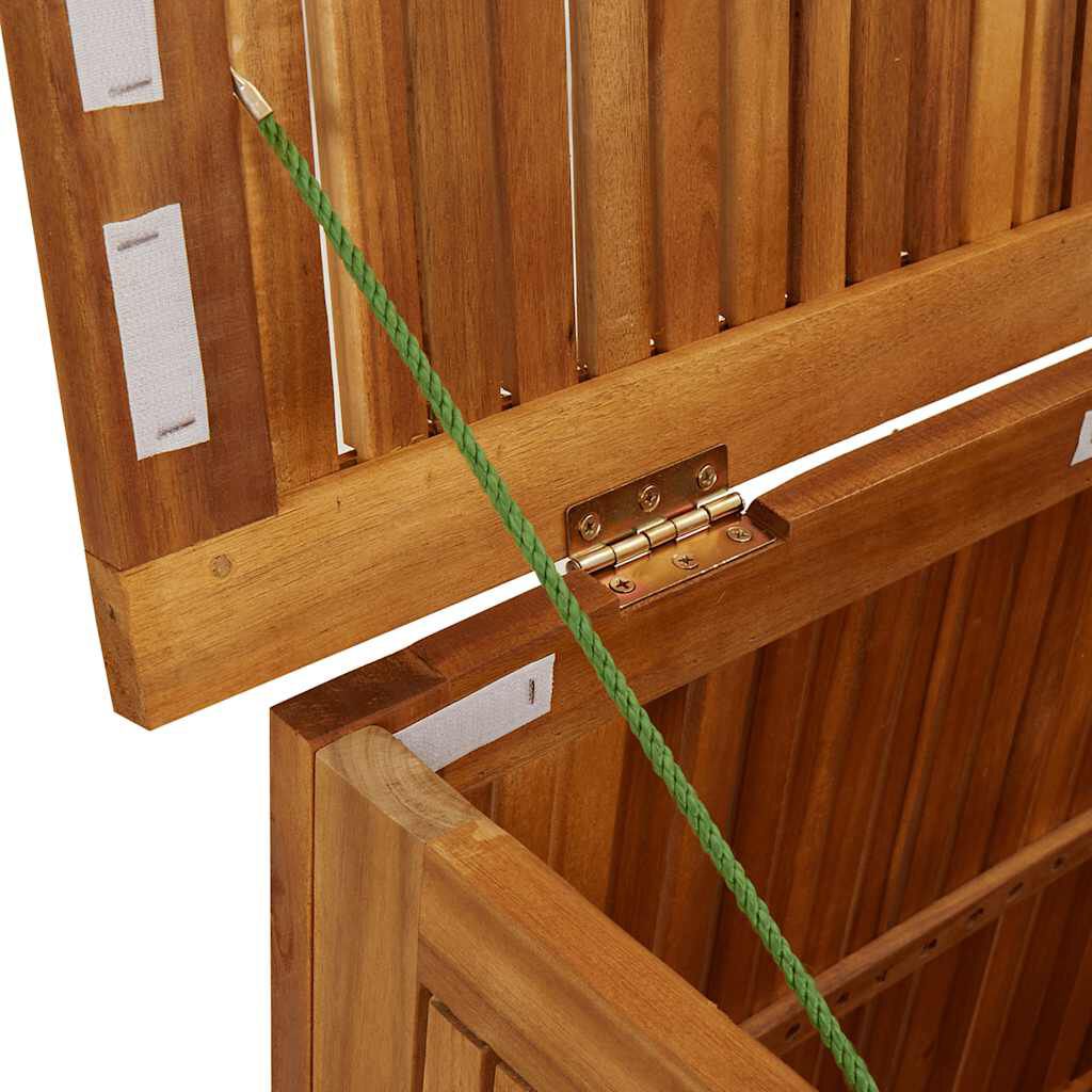 vidaXL Μπαούλο Αποθήκευσης Κήπου 75x75x58 εκ. από Μασίφ Ξύλο Ακακίας