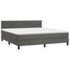 vidaXL &Kappa;&rho;&epsilon;&beta;ά&tau;&iota; Boxspring &mu;&epsilon; &Sigma;&tau;&rho;ώ&mu;&alpha; & LED &Sigma;&kappa;. &Gamma;&kappa;&rho;&iota; 160x200&epsilon;&kappa;. &Beta;&epsilon;&lambda;&omicron;ύ&delta;&iota;&nu;&omicron;