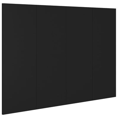 vidaXL Κεφαλάρι Κρεβατιού Μαύρο 120x1,5x80 εκ. από Επεξεργασμένο Ξύλο