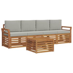 vidaXL &Sigma;&epsilon;&iota;&rho;ά &Kappa;&alpha;&nu;&alpha;&pi;έ &Epsilon;&xi;&omega;&tau;&epsilon;&rho;&iota;&kappa;&omicron;ύ 5 pcs &Phi;&upsilon;&sigma;&iota;&kappa;ό &kappa;&alpha;&iota; &Alpha;&nu;&omicron;&iota;&chi;&tau;ό &Gamma;&kappa;&rho;&iota;