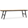 vidaXL Πάγκος 160 x 35 x 45 εκ. από Ανακυκλωμένο Ξύλο Teak και Ατσάλι
