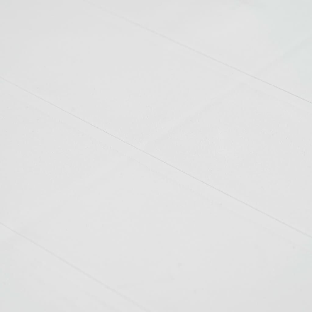 vidaXL Τραπέζι Κήπου Λευκό με Εμφάνιση Ρατάν 79x79x72 εκ. Πλαστικό