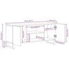 vidaXL Ντουλάπι TV Καφέ 105 x 33 x 46 εκ. Μασίφ ξύλο μάνγκο