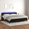 vidaXL &Kappa;&rho;&epsilon;&beta;ά&tau;&iota; Boxspring &mu;&epsilon; &Sigma;&tau;&rho;ώ&mu;&alpha; & LED &Mu;&alpha;ύ&rho;&omicron; 200x200 &epsilon;&kappa;. &Beta;&epsilon;&lambda;&omicron;ύ&delta;&iota;&nu;&omicron;