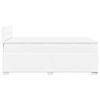 vidaXL Κρεβάτι Boxspring με Στρώμα Λευκό 120x190εκ.από Συνθετικό Δέρμα