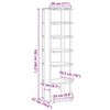 vidaXL Παπουτσοθήκη Χρώμα Αρτισιανή Δρυς 28x27x102 εκ. Επεξ. Ξύλο